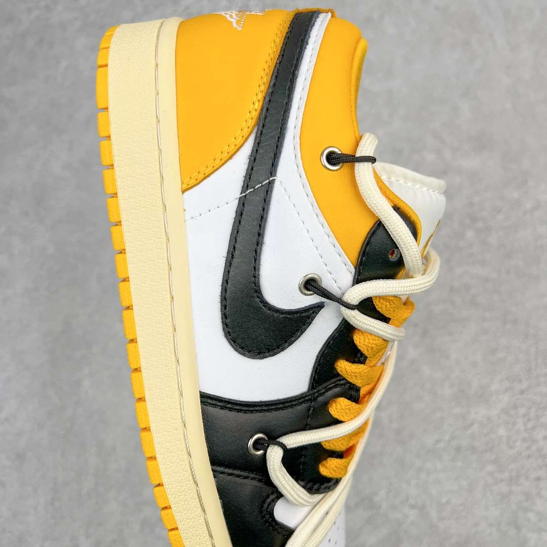KICKWHO Air Jordan 1 Low Yellow Black - Image 6