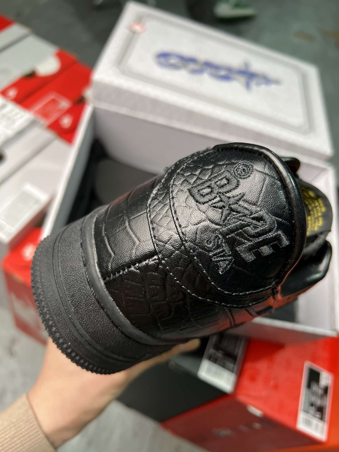 KICKWHO A Bathing Ape Bapesta OVO Black - Image 7