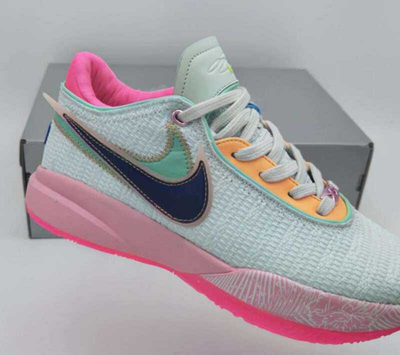 KICKWHO Nike LeBron 20 Sneakers Pink Mint Green