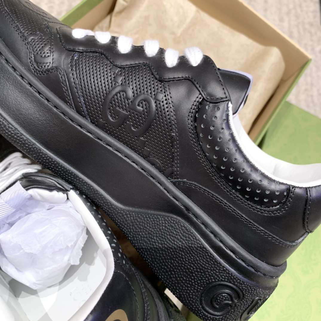 KICKWHO Gucci Screener GG Embossed High-Top Sneaker Black - Image 7