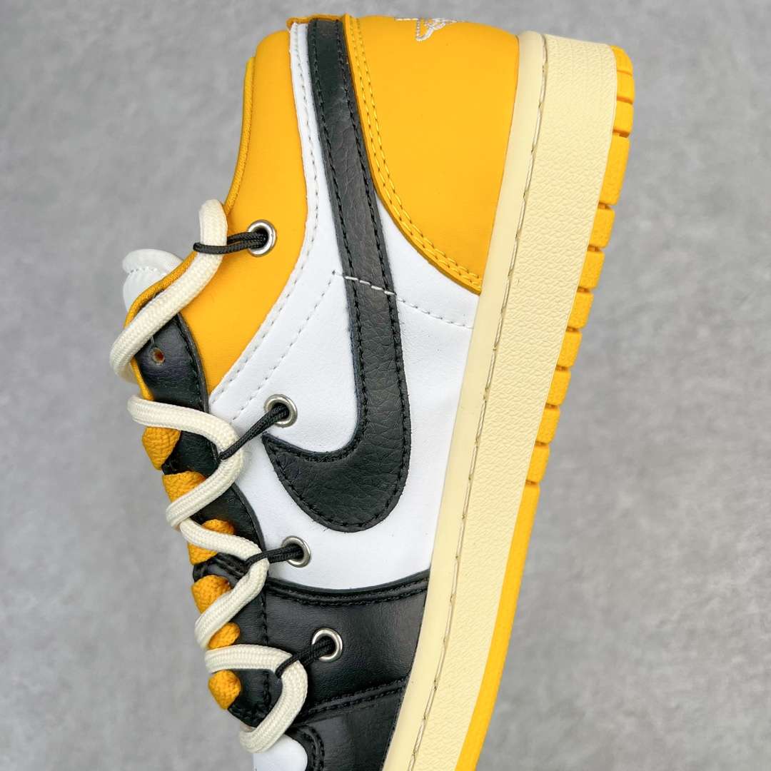 KICKWHO Air Jordan 1 Low Yellow Black - Image 7