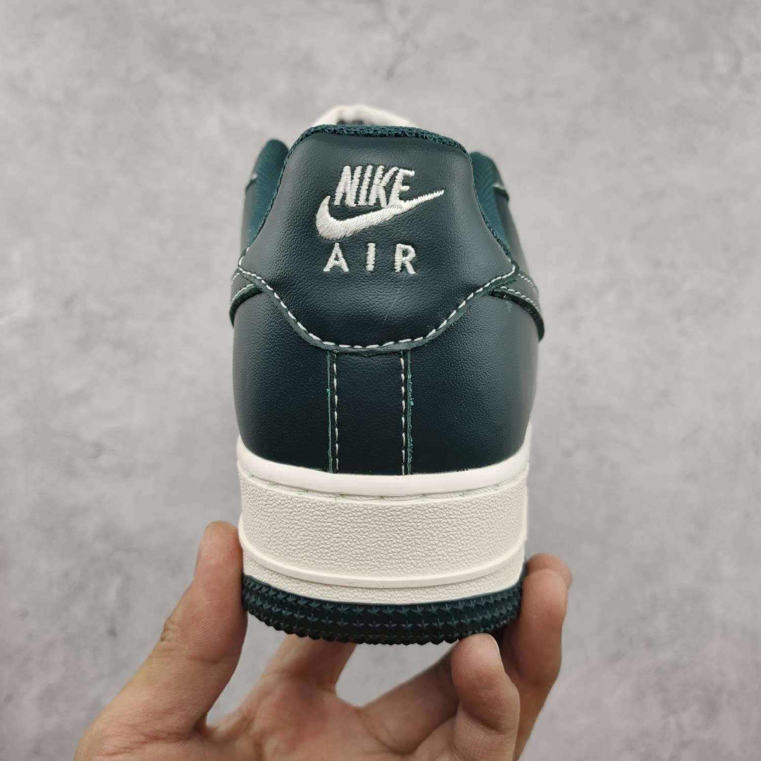 Kickswho Nike Air Force 1 Low ’07 Beige White Army Green - Image 8