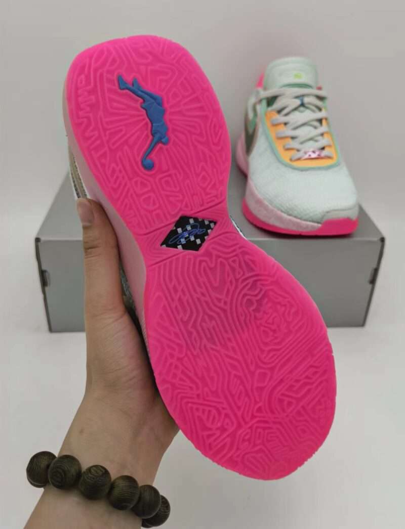 KICKWHO Nike LeBron 20 Sneakers Pink Mint Green - Image 8