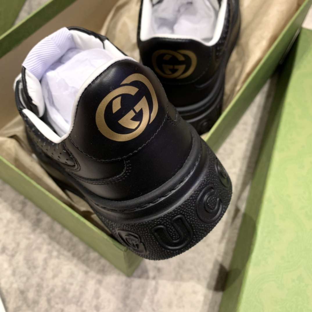 KICKWHO Gucci Screener GG Embossed High-Top Sneaker Black - Image 8