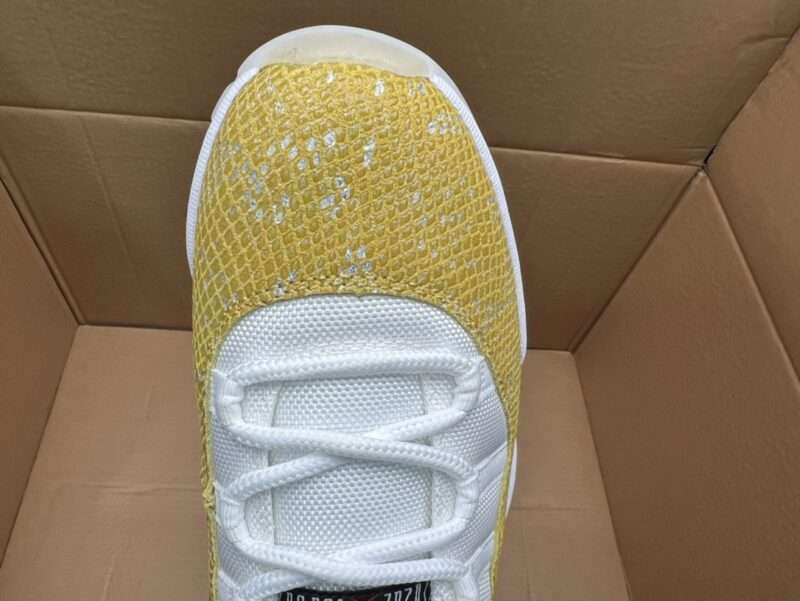 KICKWHO Air Jordan 11 Low WMNS “Yellow Snakeskin” - Image 8