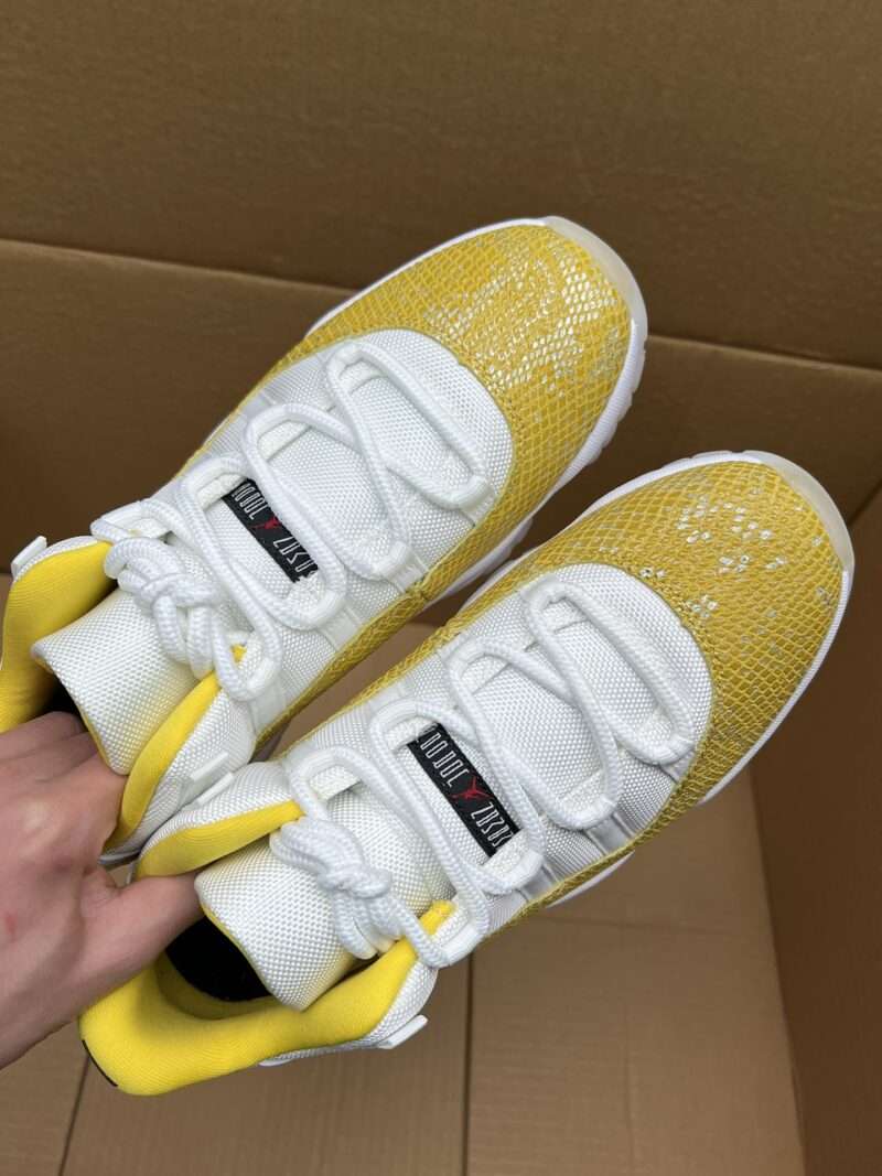 KICKWHO Air Jordan 11 Low WMNS “Yellow Snakeskin” - Image 9