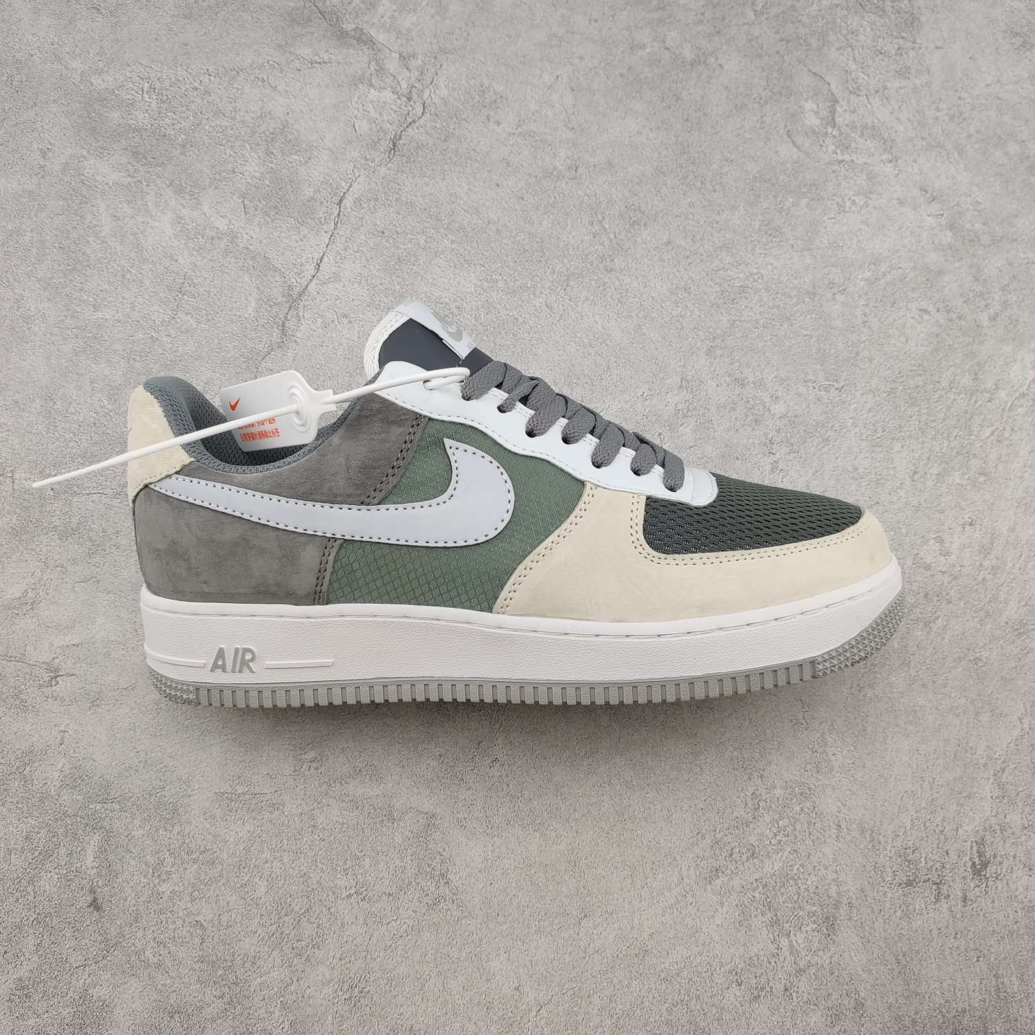 Kickswho Nike Air Force 1 Low Dark Grey White Light Grey