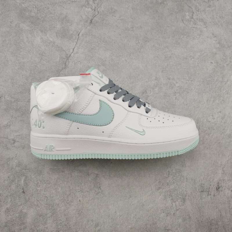Kickswho Nike Air Force 1 07 Low Light Blue White Grey