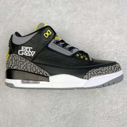 KICKWHO Air Jordan 3 Retro Oregon Ducks Pit Crew Black Sneakers  HO11-MNJDLS-5