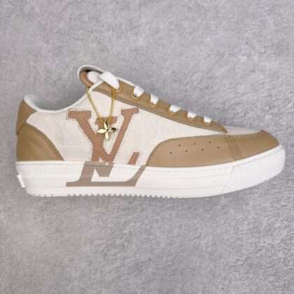 KICKWHO Louis Vuitton Time Out Low Sneakers Light Brown