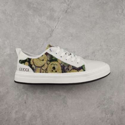 KICKWHO Gucci New Casual Shoes Printed Sneakers White