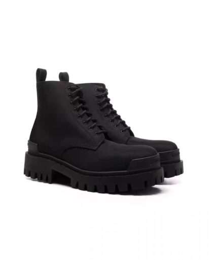 Kickswho Balenciaga Strike Nylon Combat Boots