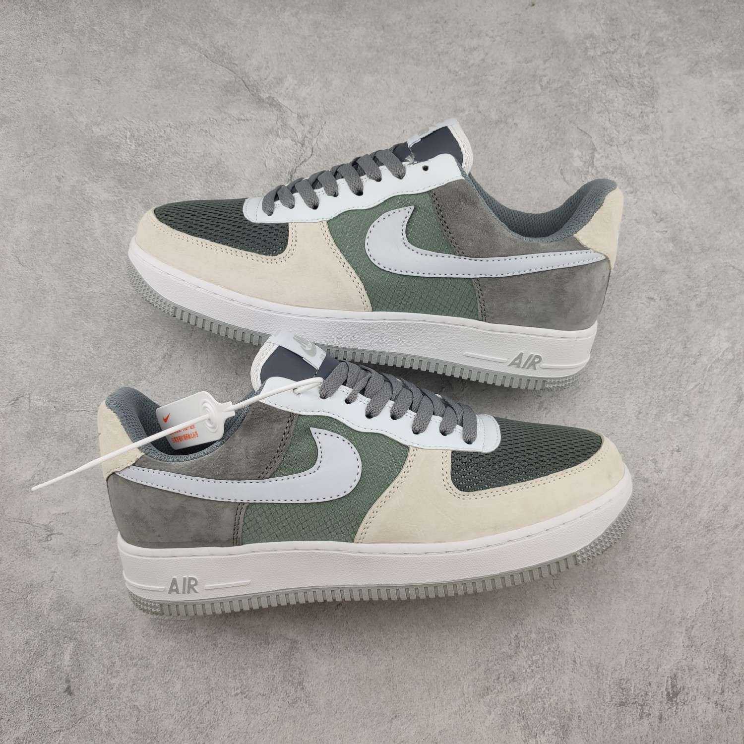 Kickswho Nike Air Force 1 Low Dark Grey White Light Grey - Image 2