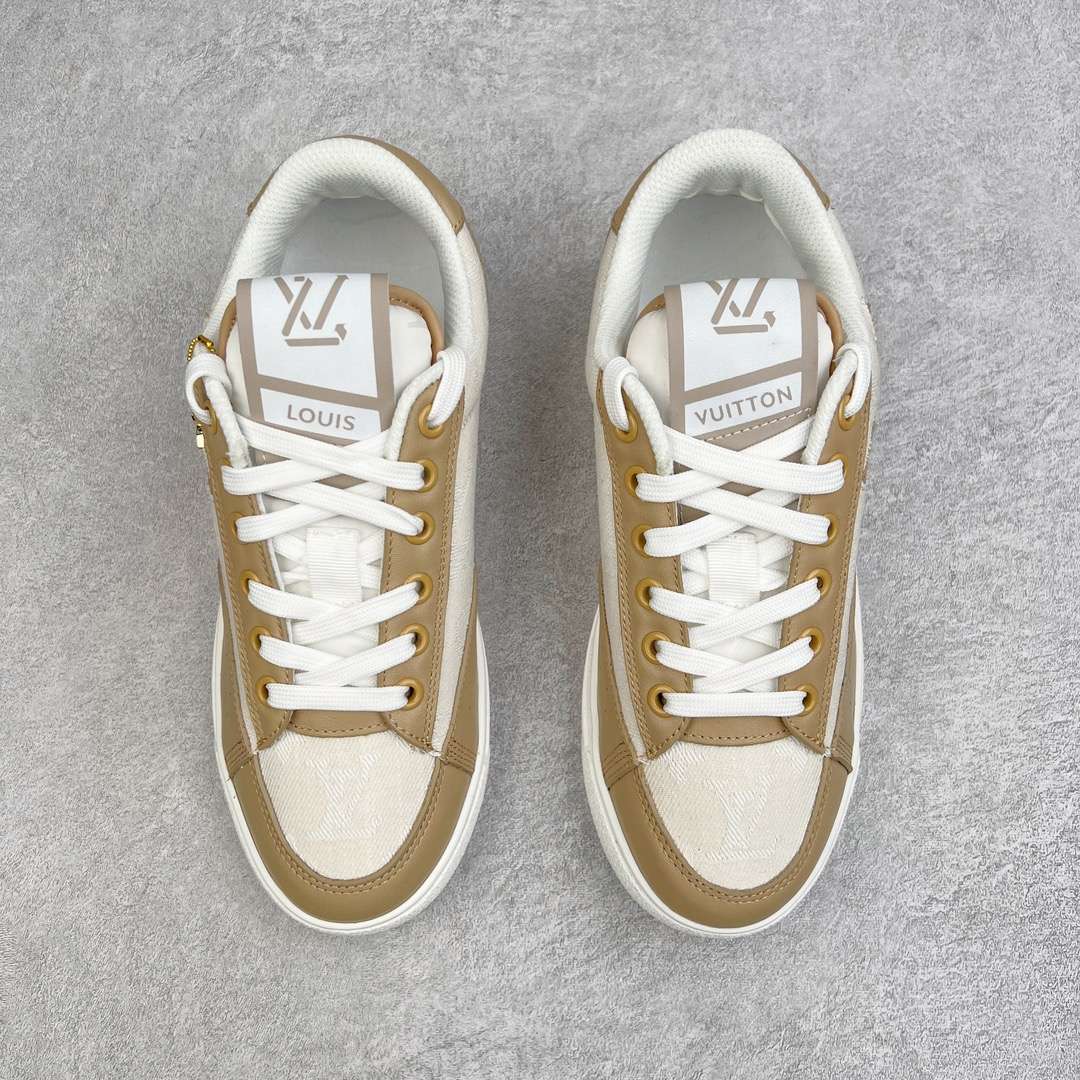KICKWHO Louis Vuitton Time Out Low Sneakers Light Brown - Image 2