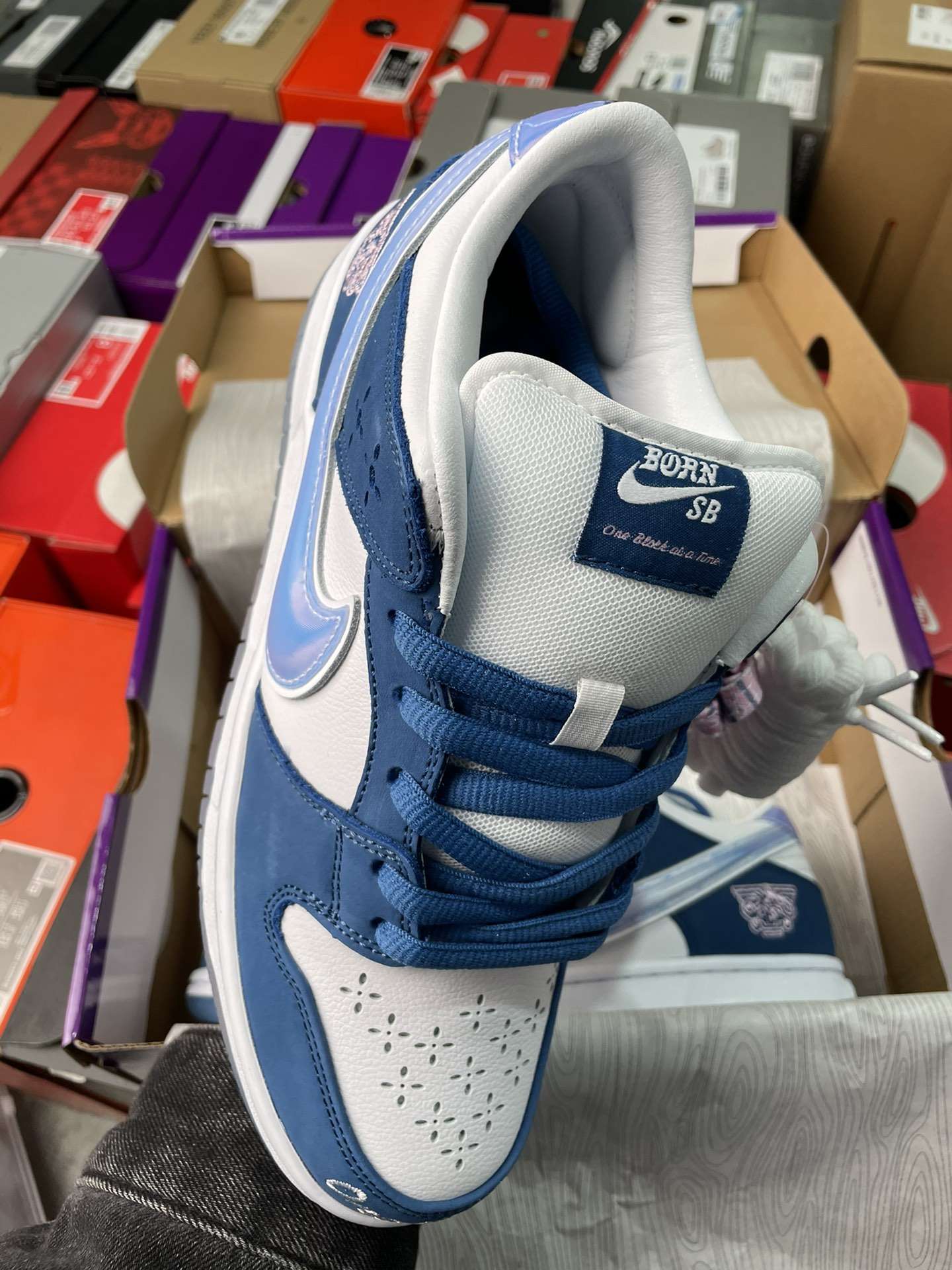 Kickswho Nike SB Dunk Low Born x Raised One Block At A Time FN7819-400 - Image 2