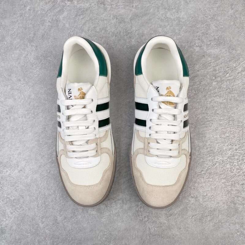 Kickswho LANVIN Sneakers White Black Green - Image 2