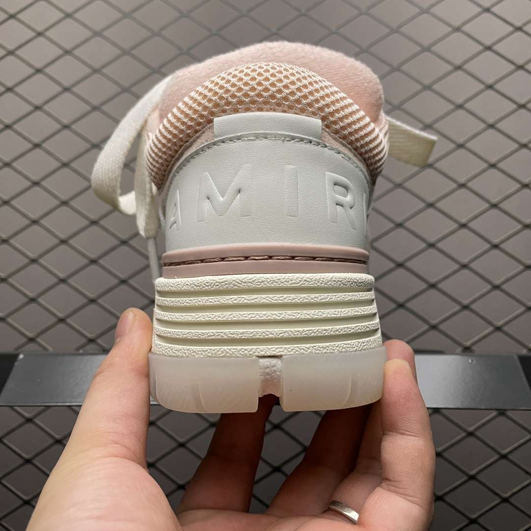 KICKWHO AMIRI White-Pink Bone Runner Sneakers For Women - Image 2
