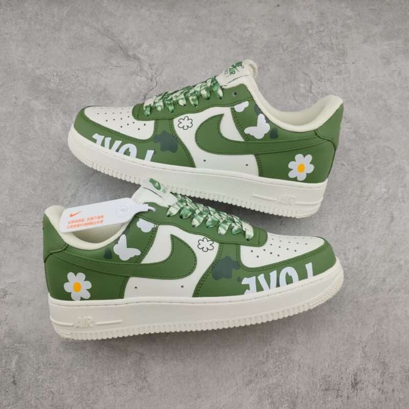 Kickswho Nike Air Force 1 07 Low Olive Green Beige - Image 2