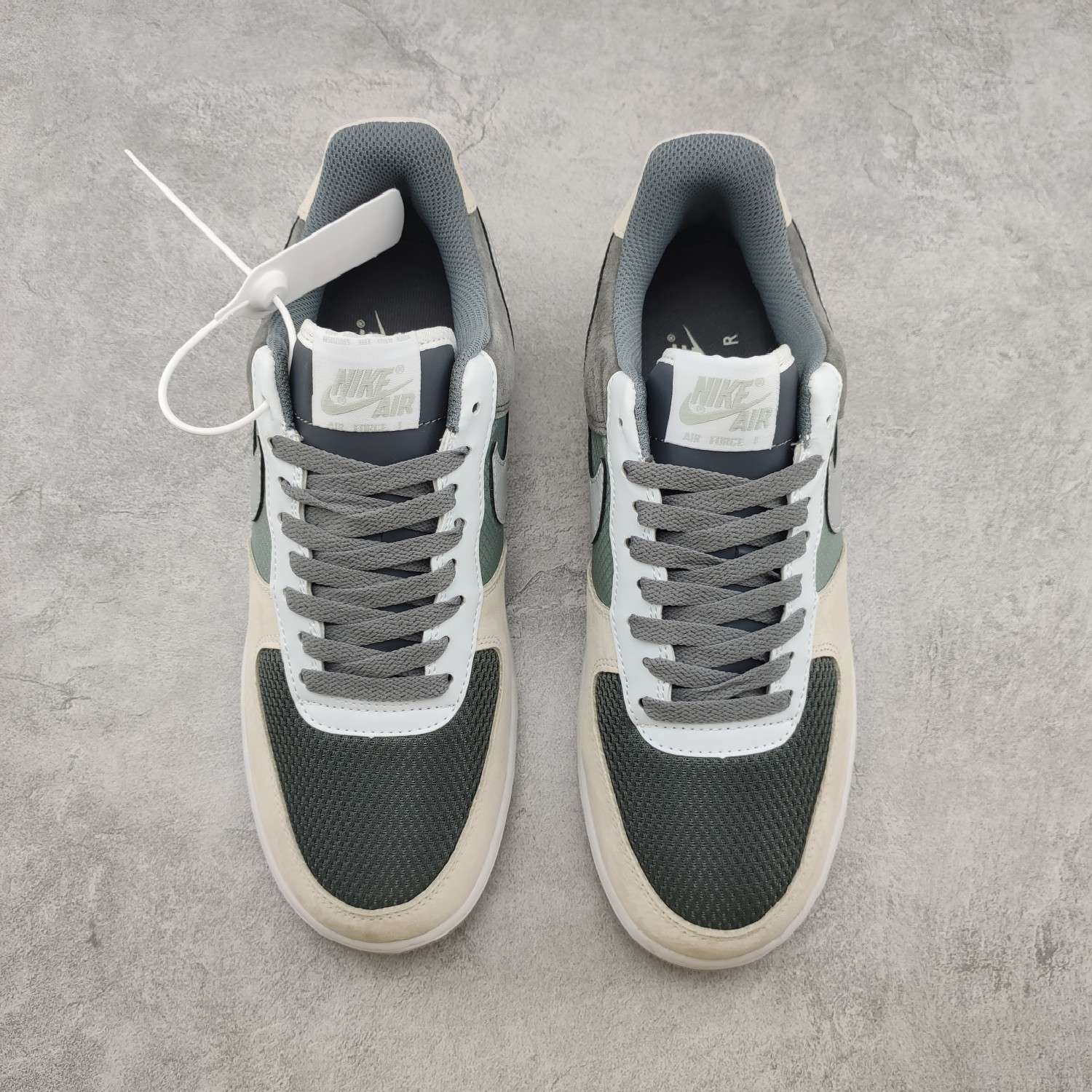 Kickswho Nike Air Force 1 Low Dark Grey White Light Grey - Image 3