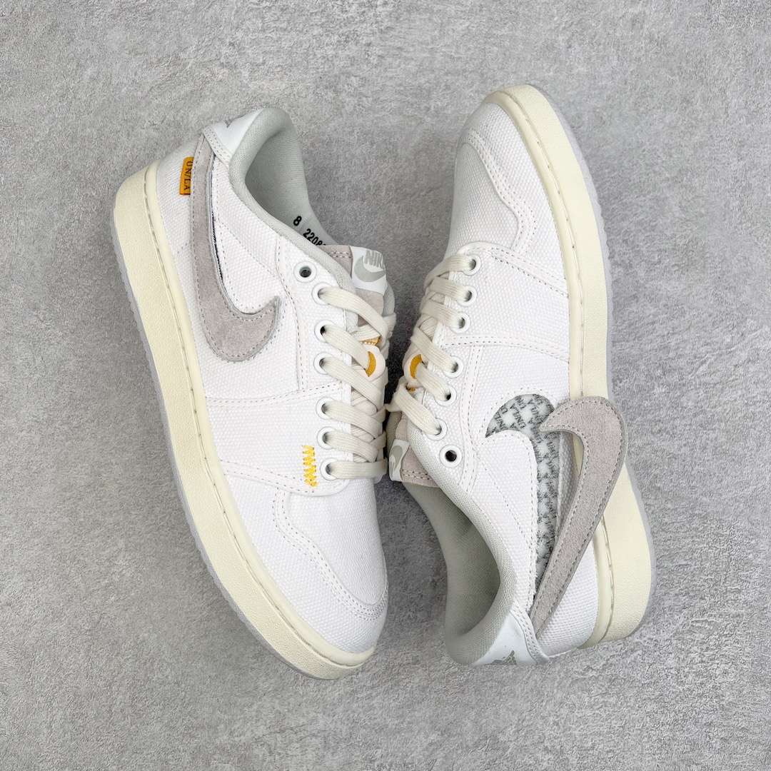 KICKWHO Union LA x Air Jordan 1 Low KO Canvas White DO8912-101 - Image 3