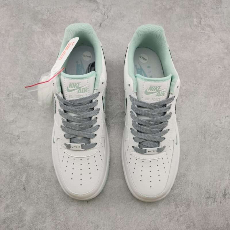 Kickswho Nike Air Force 1 07 Low Light Blue White Grey - Image 3