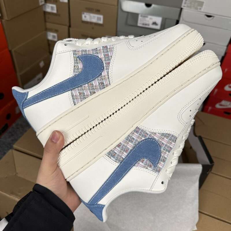 Kickswho Nike Air Force 1  Denim Swooshes - Image 3