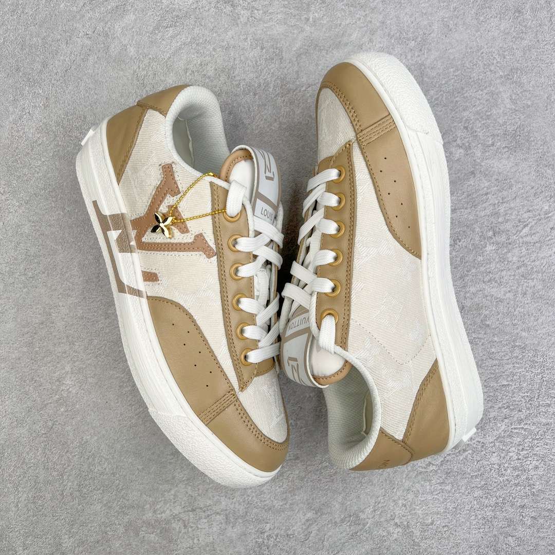KICKWHO Louis Vuitton Time Out Low Sneakers Light Brown - Image 3
