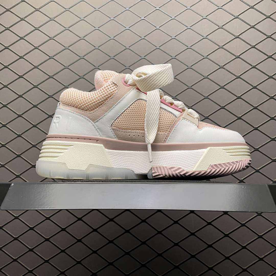 KICKWHO AMIRI White-Pink Bone Runner Sneakers For Women - Image 3