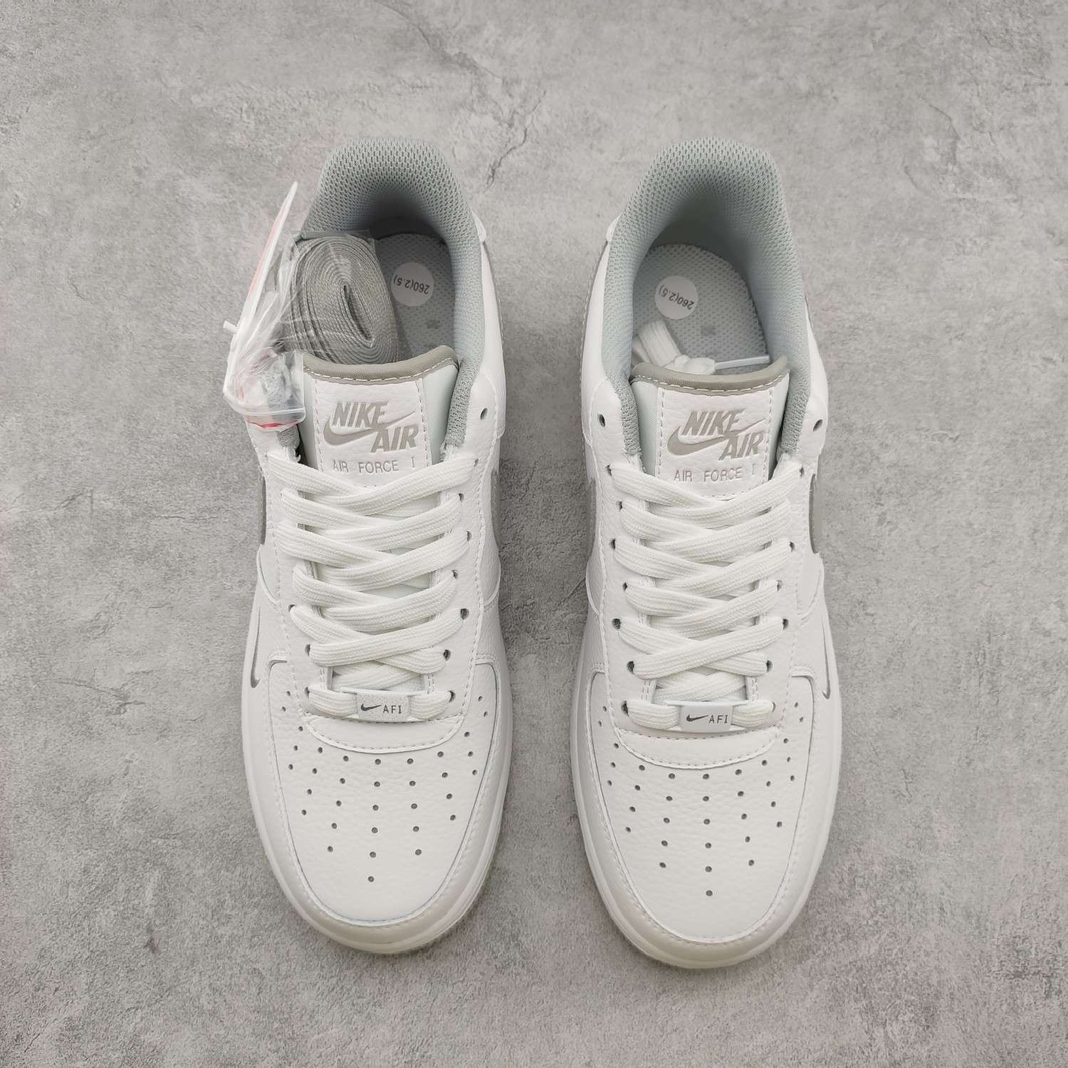 Kickswho Nike Air Force 1'07 40th Anniversary White Grey - Image 3