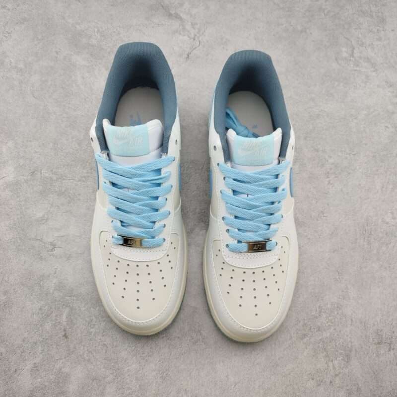 Kickswho Nike Air Force 1 07 Low Beige Light Blue - Image 4