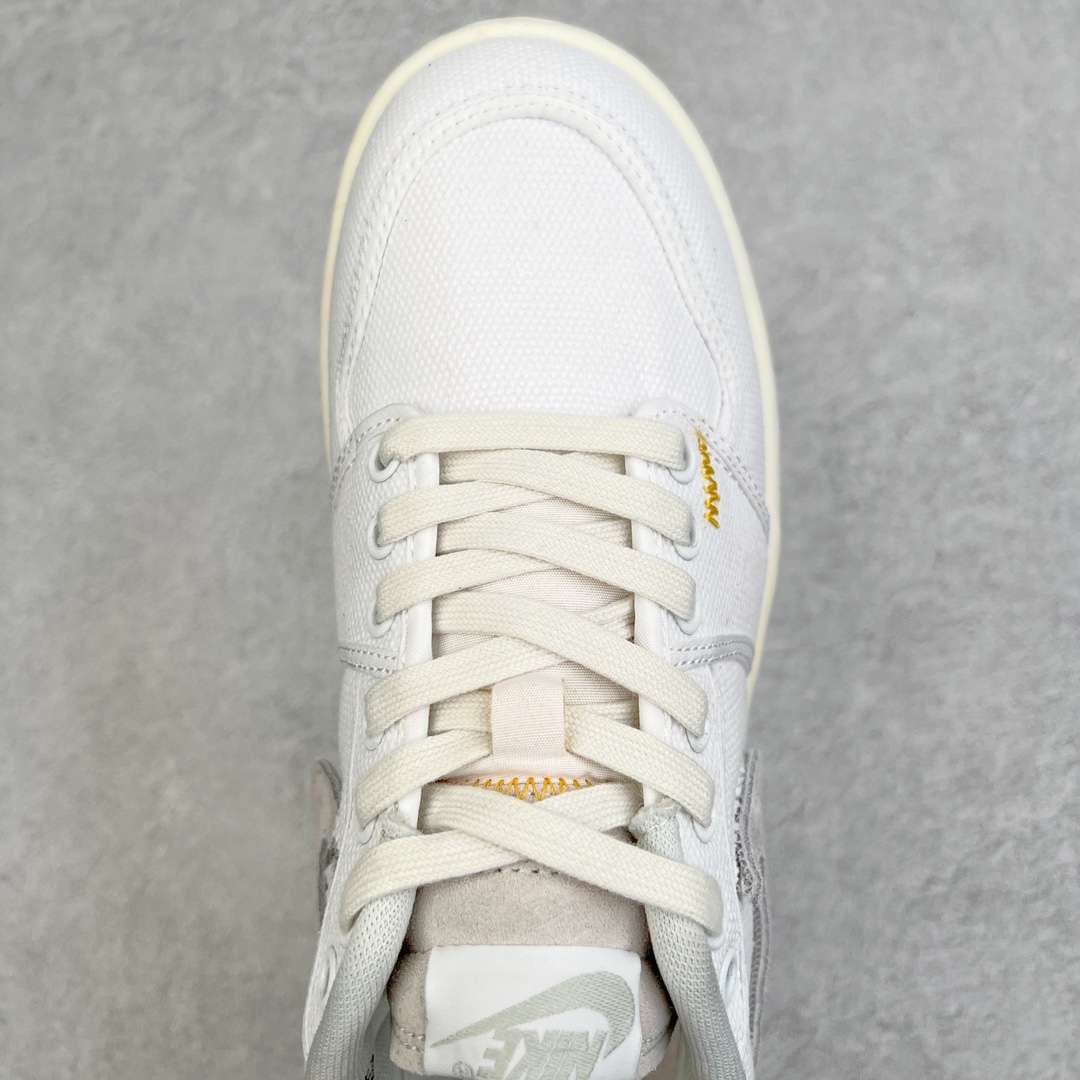 KICKWHO Union LA x Air Jordan 1 Low KO Canvas White DO8912-101 - Image 4