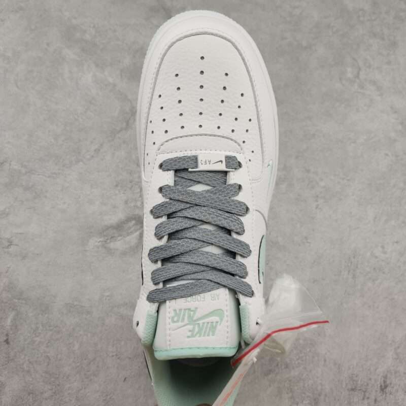 Kickswho Nike Air Force 1 07 Low Light Blue White Grey - Image 4