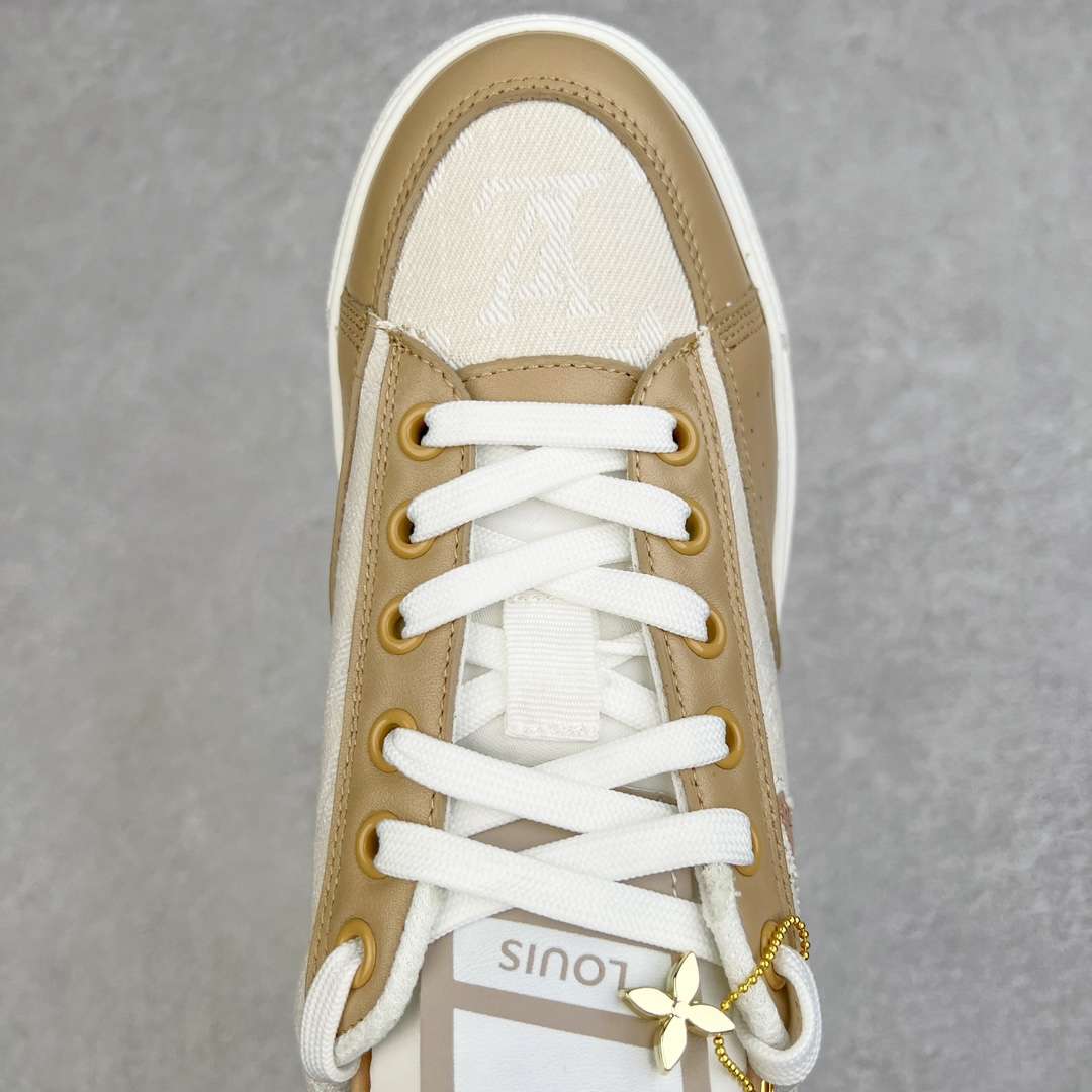 KICKWHO Louis Vuitton Time Out Low Sneakers Light Brown - Image 4