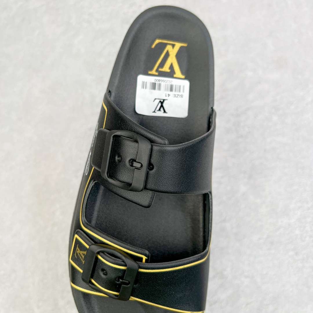 KICKWHO Louis Vuitton Trainer Slides Black Yellow - Image 4