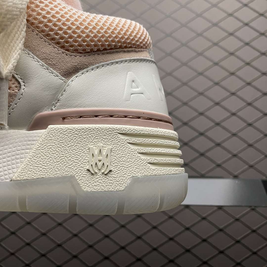 KICKWHO AMIRI White-Pink Bone Runner Sneakers For Women - Image 4