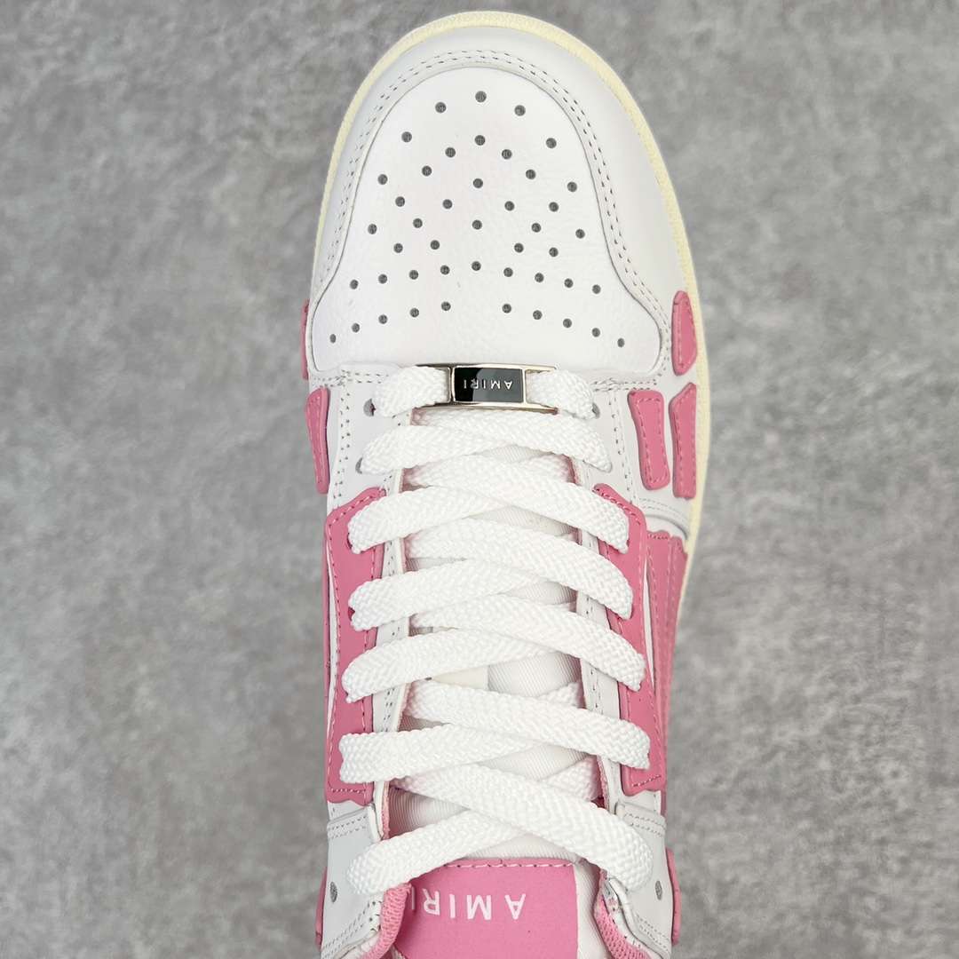 KICKWHO AMIRI White And Pink Low Skel Top Sneaker - Image 4