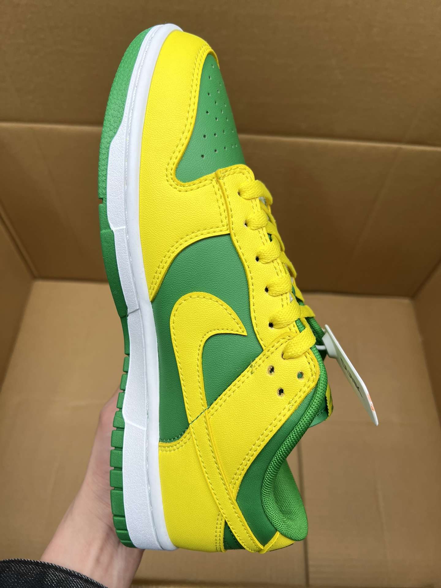 Kickswho Nike Dunk Low “Reverse Brazil” Sneakers "DV0833-300" - Image 4