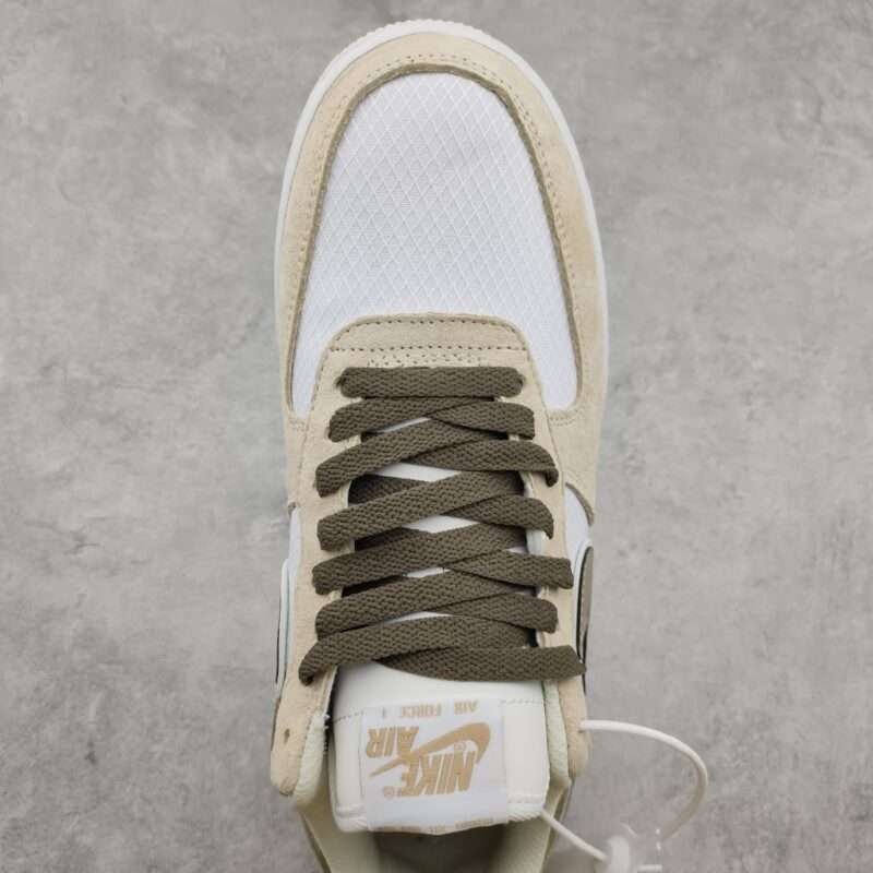Kickswho Nike Air Force 1 07 Low White Light Brown Chocolate - Image 4