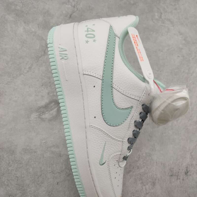 Kickswho Nike Air Force 1 07 Low Light Blue White Grey - Image 5