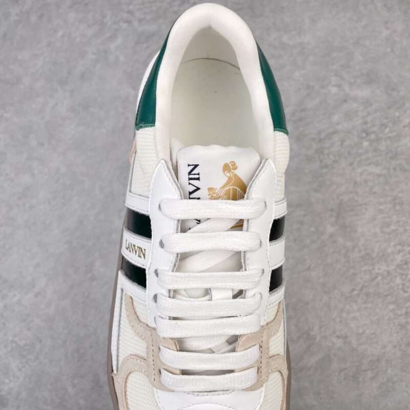 Kickswho LANVIN Sneakers White Black Green - Image 5