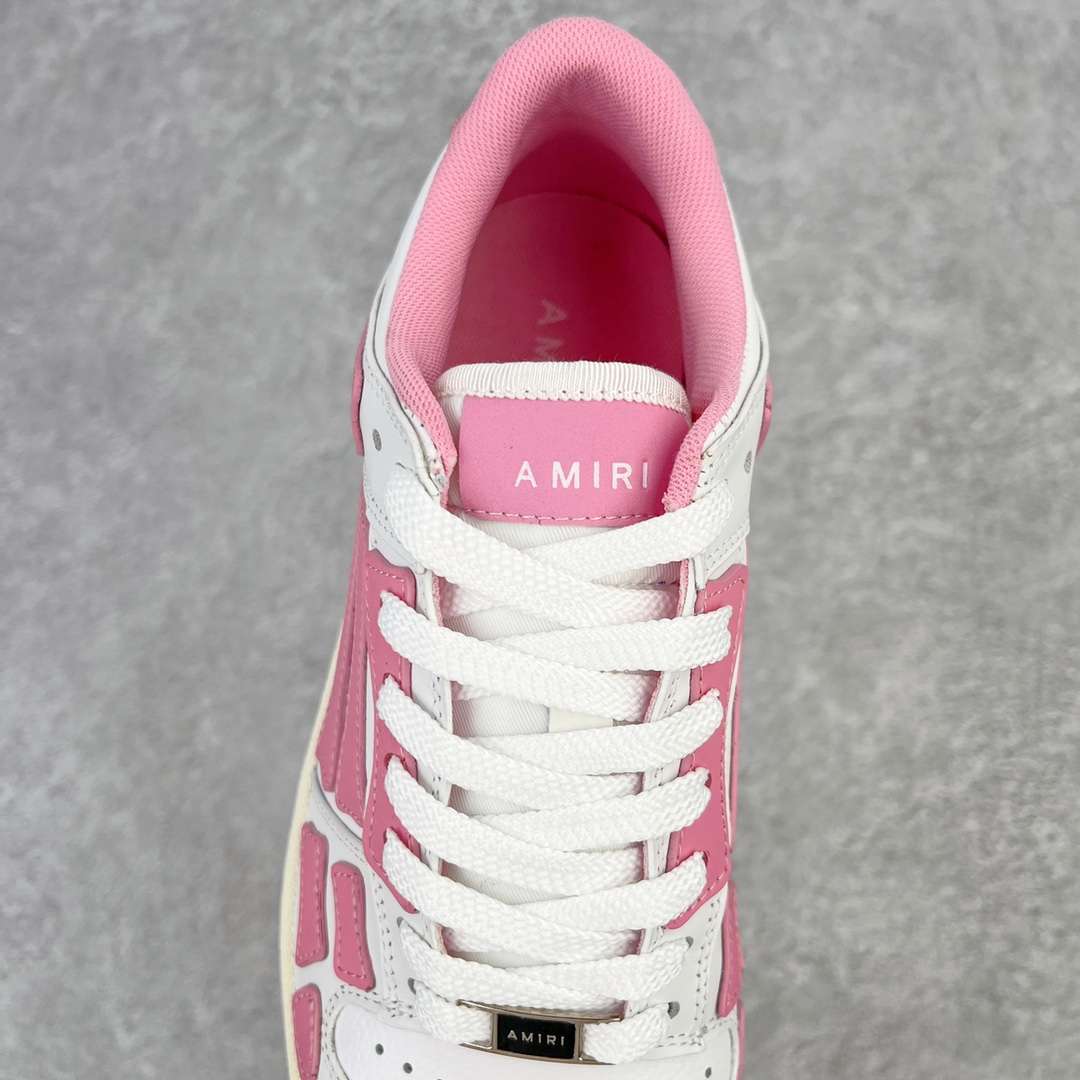KICKWHO AMIRI White And Pink Low Skel Top Sneaker - Image 5