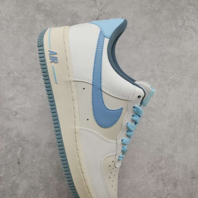 Kickswho Nike Air Force 1 07 Low Beige Light Blue - Image 6