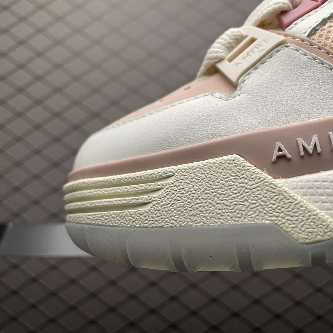 KICKWHO AMIRI White-Pink Bone Runner Sneakers For Women - Image 6