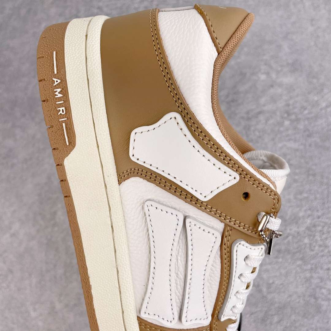 KICKWHO AMIRI Brown And White Low Skel Top Sneaker - Image 6