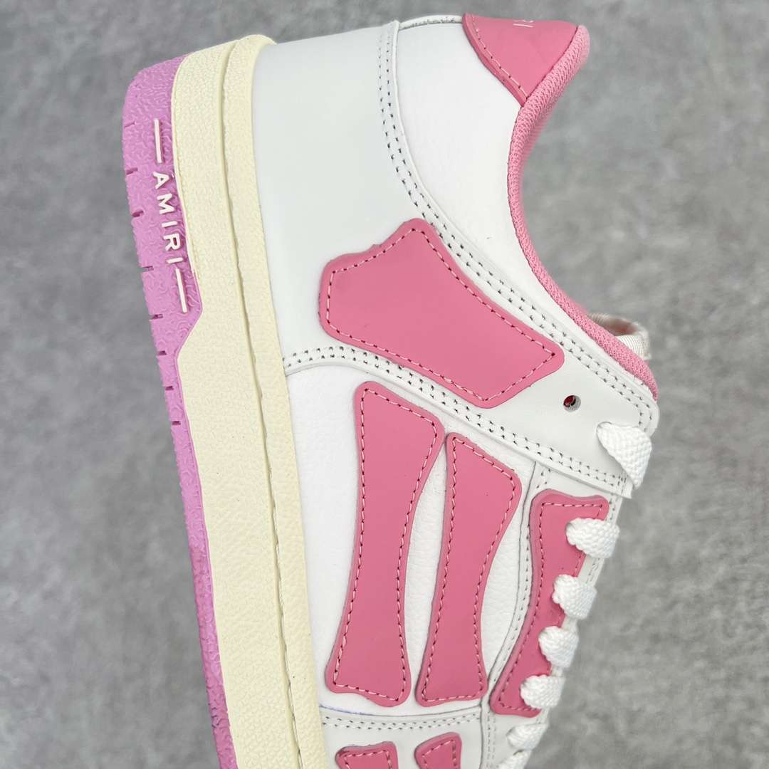KICKWHO AMIRI White And Pink Low Skel Top Sneaker - Image 6