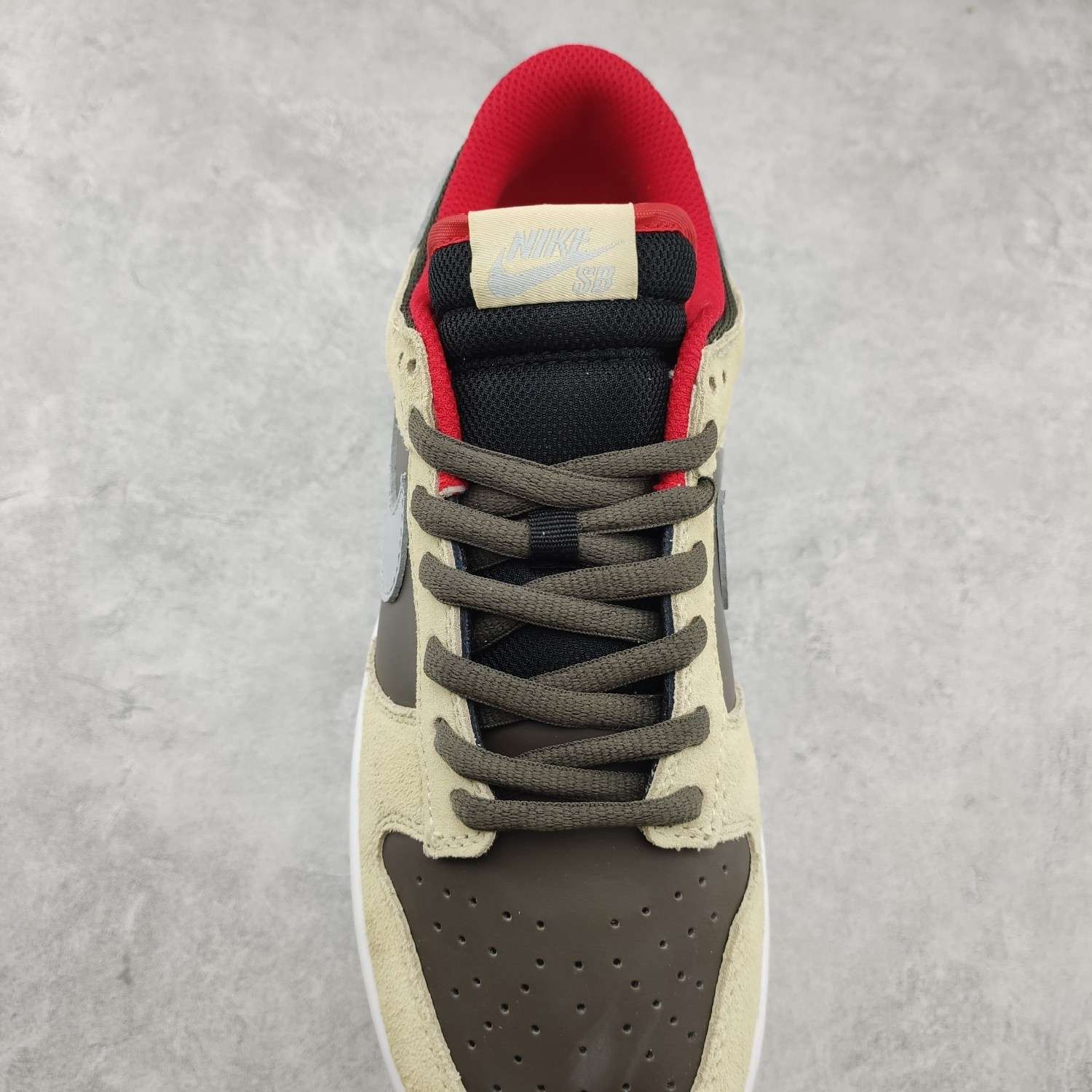 Kickswho Nike SB Dunk Low Dark Chocolate Linen - Image 6