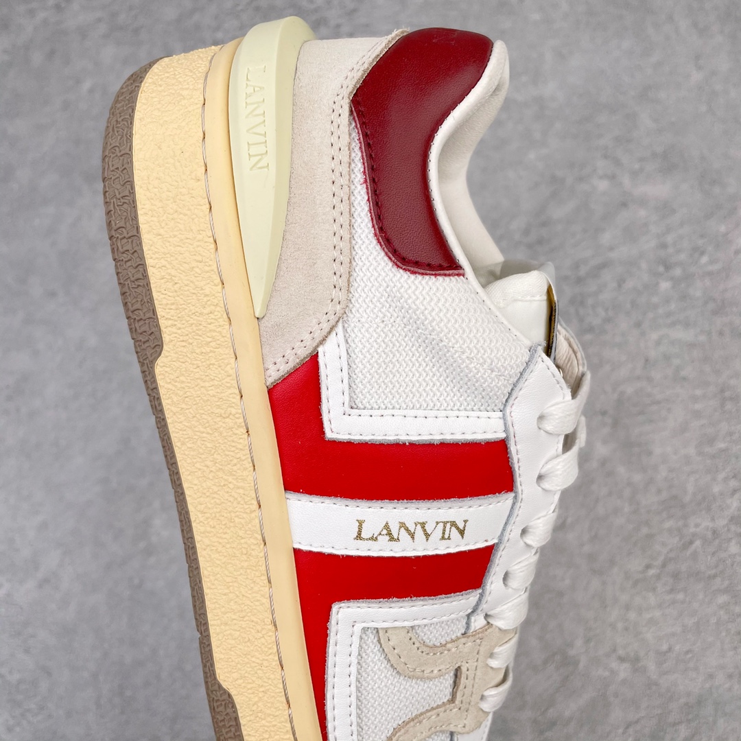 Kickswho LANVIN Sneakers White Red Grey - Image 6