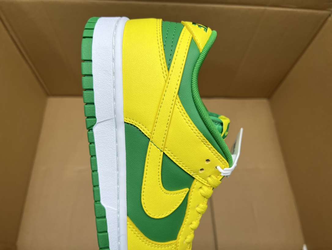 Kickswho Nike Dunk Low “Reverse Brazil” Sneakers "DV0833-300" - Image 6