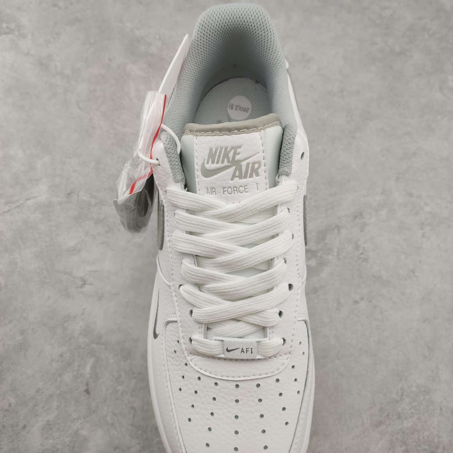 Kickswho Nike Air Force 1'07 40th Anniversary White Grey - Image 6