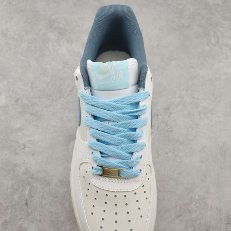 Kickswho Nike Air Force 1 07 Low Beige Light Blue - Image 7